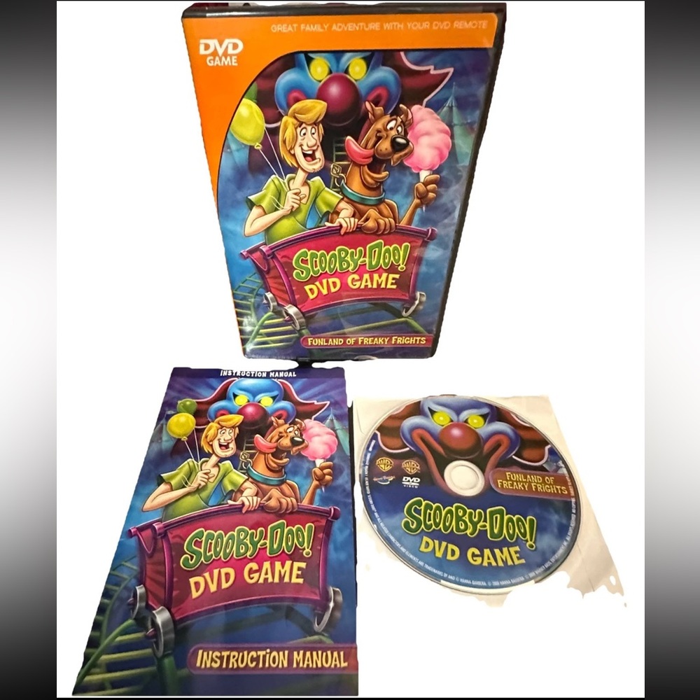 Scooby-Doo Interactive DVD Game Funland of Freaky Frights + Manual (2008)
